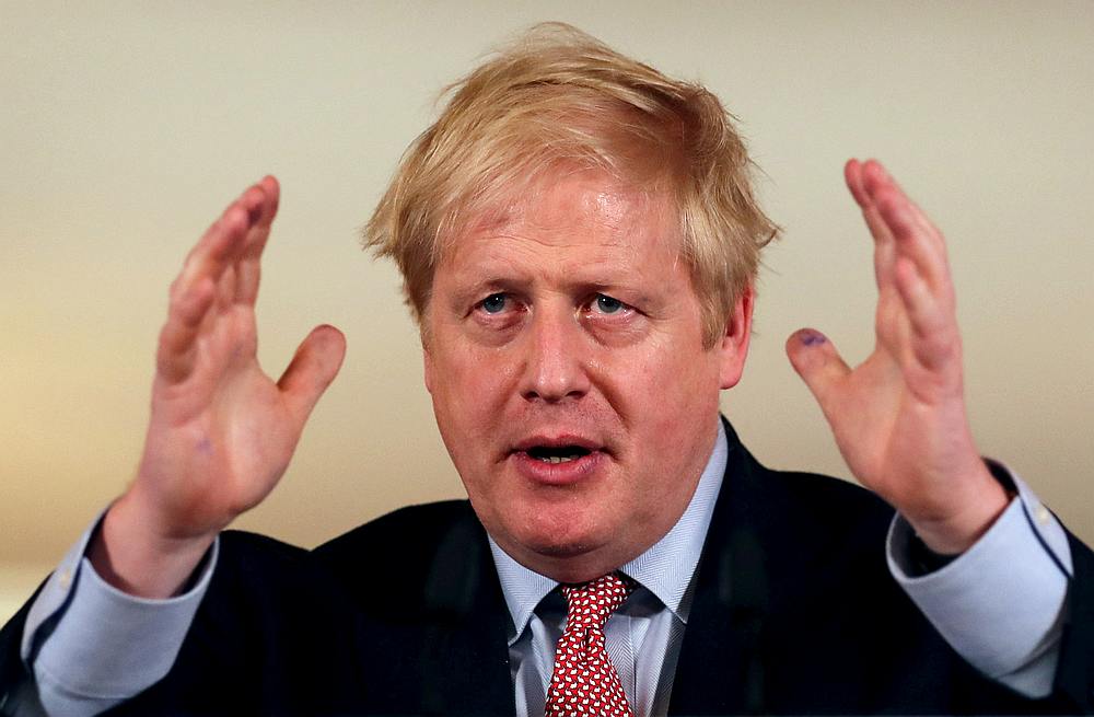 British Prime Minister Boris Johnson holds a news conference addressing the government's response to the Covid-19 outbreak, at Downing Street in London, Britain March 12, 2020. u00e2u20acu201d Reuters pic