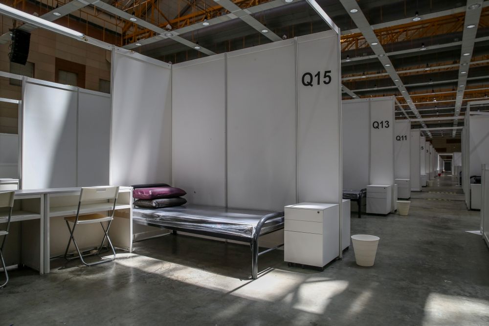 A general view of the low-risk Covid-19 quarantine and treatment centre at the Malaysia Agro Exposition Park Serdang April 3, 2020.  u00e2u20acu201d Picture by Yusof Mat Isa