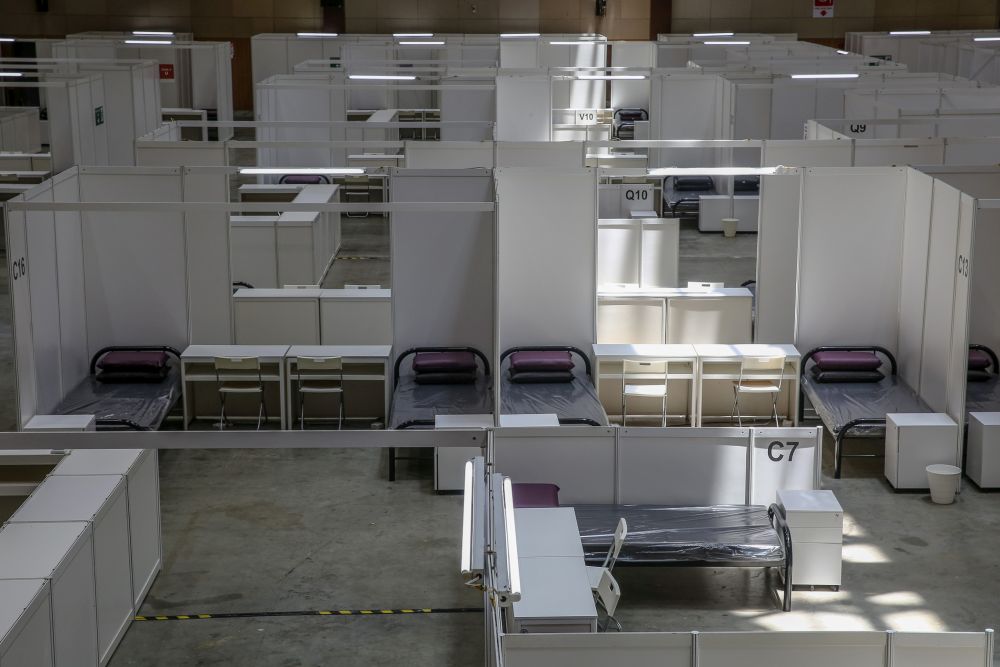 A general view of the low-risk Covid-19 quarantine and treatment centre at the Malaysia Agro Exposition Park Serdang April 3, 2020.  u00e2u20acu201d Picture by Yusof Mat Isa