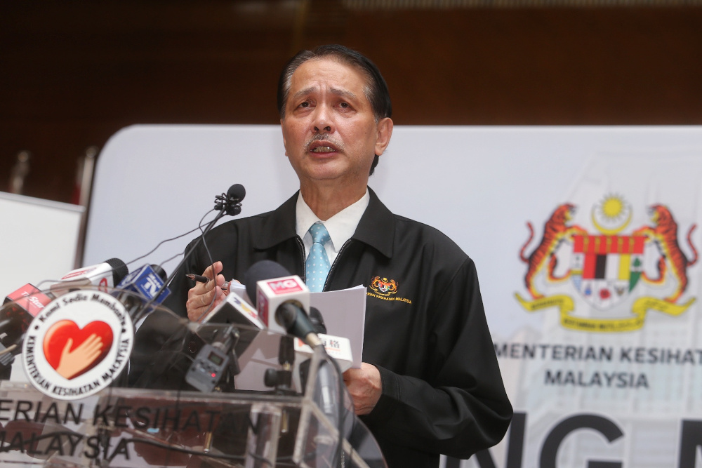 Health director-general Datuk Dr Noor Hisham Abdullah giving a press conference on Covid-19 in Putrajaya April 23, 2020. u00e2u20acu201d Picture by Choo Choy May