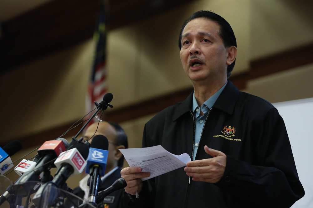 Health director-general Datuk Dr Noor Hisham Abdullah speaks during a press conference at the Ministry of Health in Putrajaya May 1, 2020. u00e2u20acu201d Picture by Yusof Mat Isa