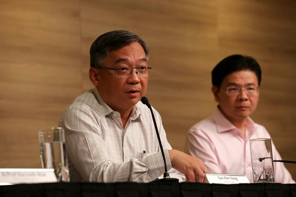 Singapore Health Minister Gan Kim Yong said it is too early to celebrate or to think about ending the infection in June or July or whatever time frame. u00e2u20acu201d TODAY pic