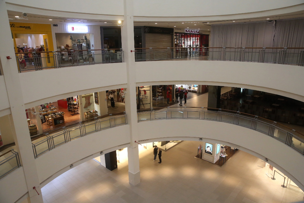 General view of the Bangsar Village shopping mall on first day on CMCO May 4, 2020. u00e2u20acu201d Picture by Choo Choy May