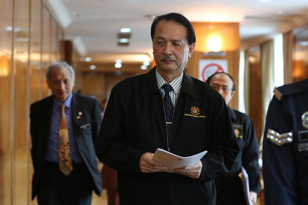 Health director-general Datuk Dr Noor Hisham Abdullah speaks during a press conference at the Ministry of Health in Putrajaya May 5, 2020. u00e2u20acu201d Picture by Yusof Mat Isa