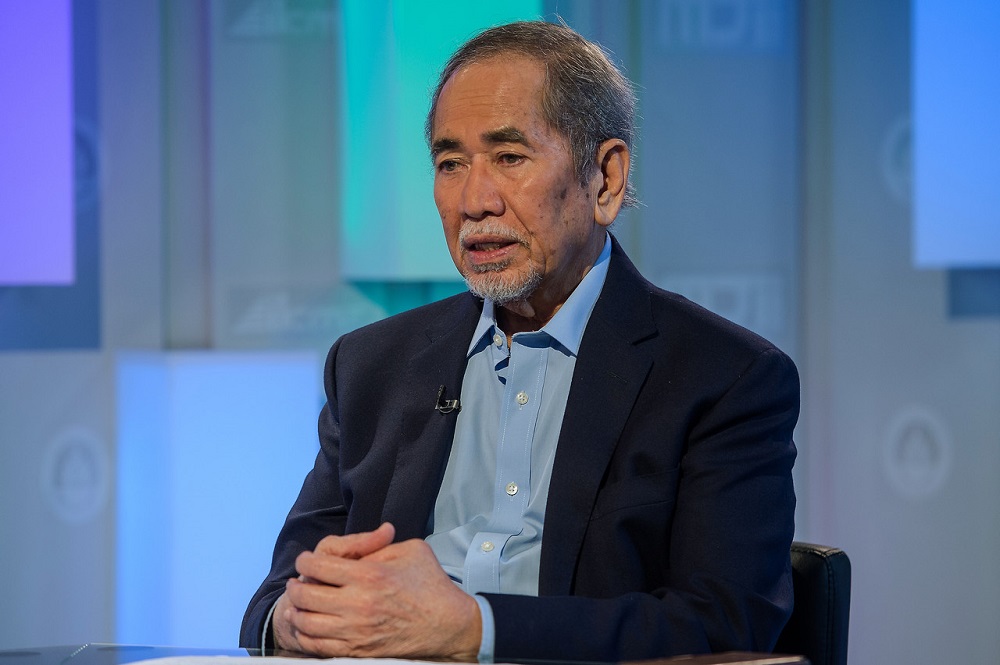 Entrepreneur Development and Cooperatives Ministry Datuk Seri Wan Junaidi Tuanku Jaafar speaks during an interview at the Bernama headquarters in Kuala Lumpur April 1, 2020. u00e2u20acu201d Bernama pic