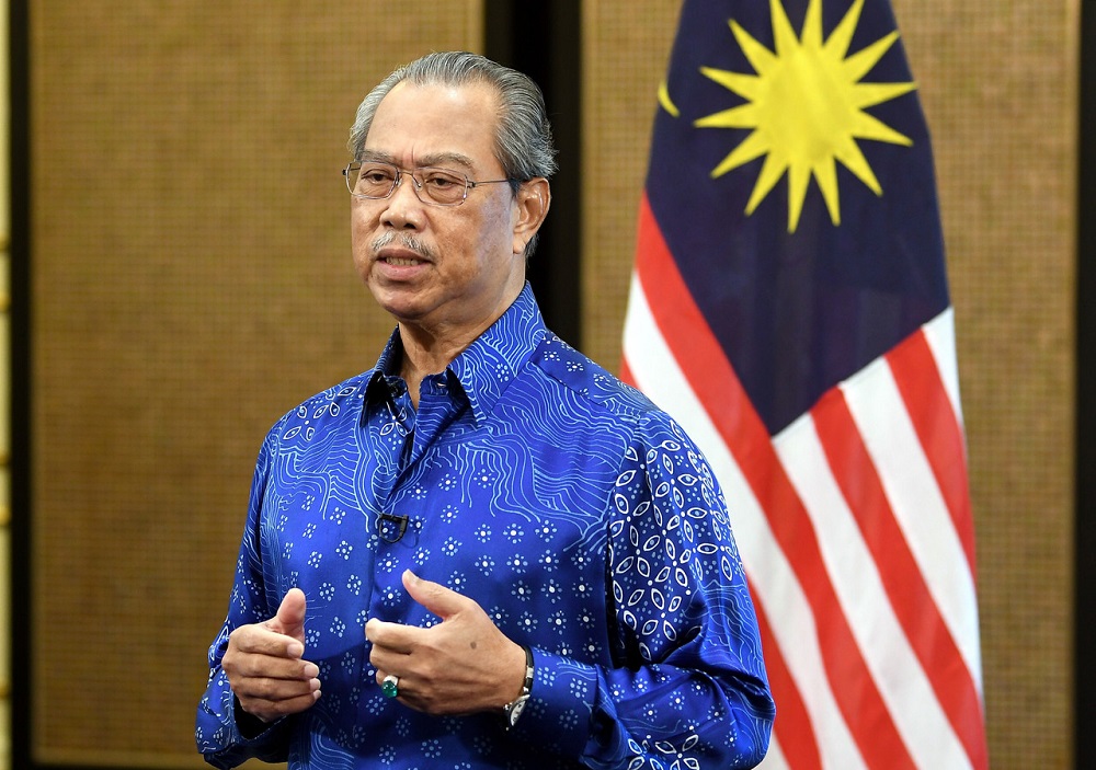 Prime Minister Tan Sri Muhyiddin Yassin speaks during a press conference in Putrajaya May 16, 2020. u00e2u20acu201d Bernama pic