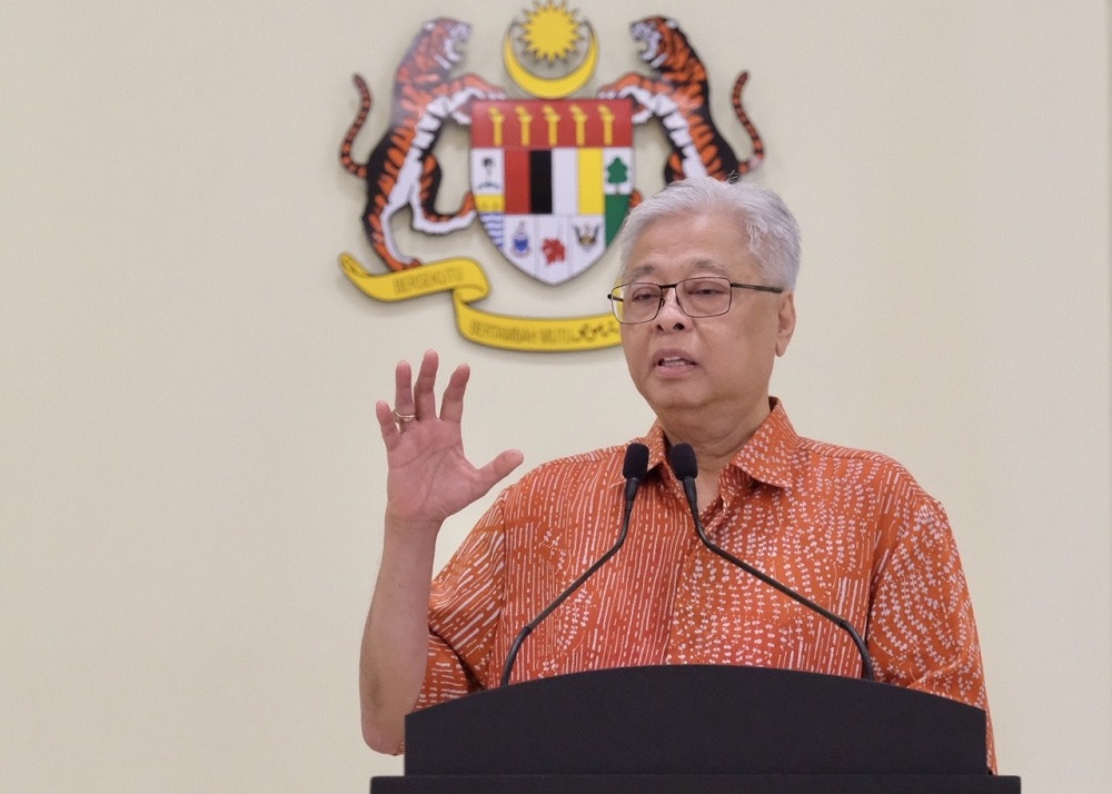 Senior Minister Datuk Seri Ismail Sabri Yaakob speaks during a press conference in Putrajaya May 23, 2020. u00e2u20acu201d Bernama pic