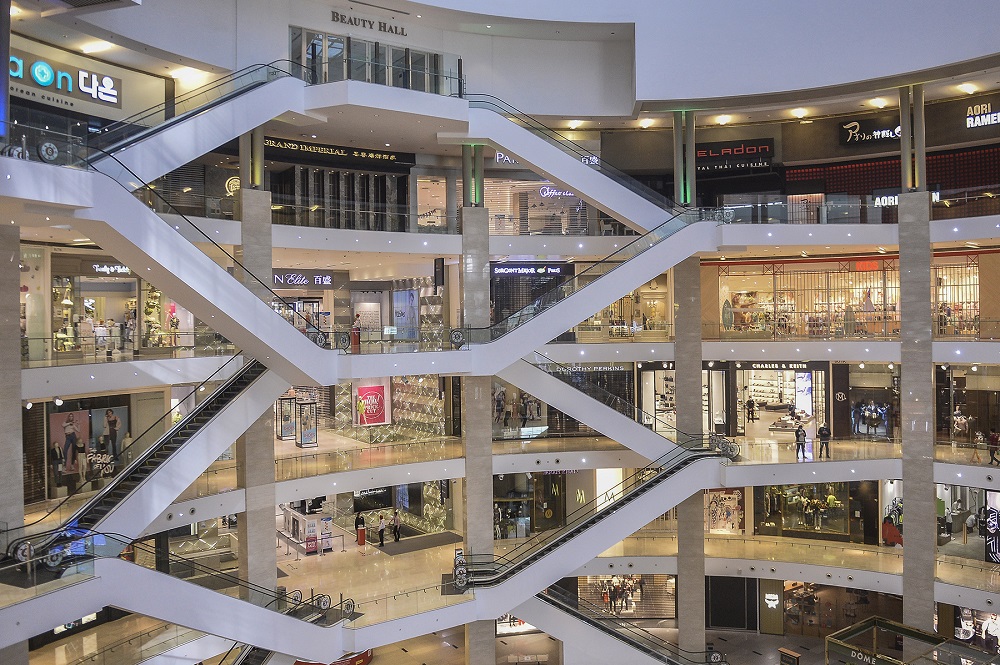 A general view of the Pavilion shopping mall on Day 1 of the CMCO in Kuala Lumpur May 4, 2020. u00e2u20acu2022 Picture by Miera Zulyana