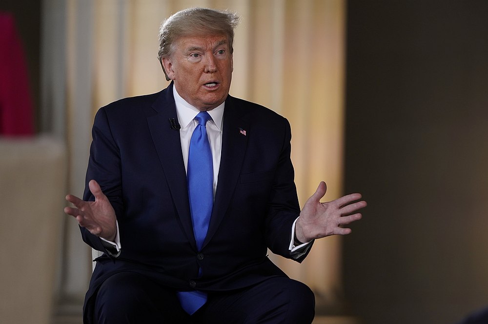 US President Donald Trump during a live Fox News Channel virtual town hall called 'America Together: Returning to Work' being broadcast from inside the Lincoln Memorial in Washington May 3, 2020. u00e2u20acu201d Reuters pic