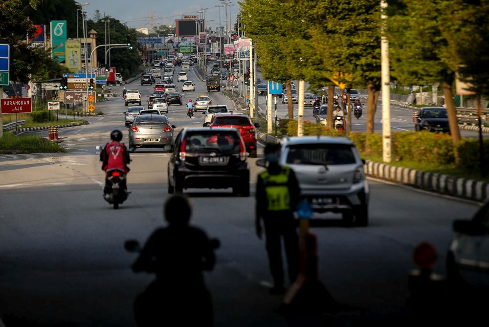 A general view of traffic in Ipoh on the first day of the conditional movement control order May 4, 2020. u00e2u20acu201d Picture by Farhan Najib