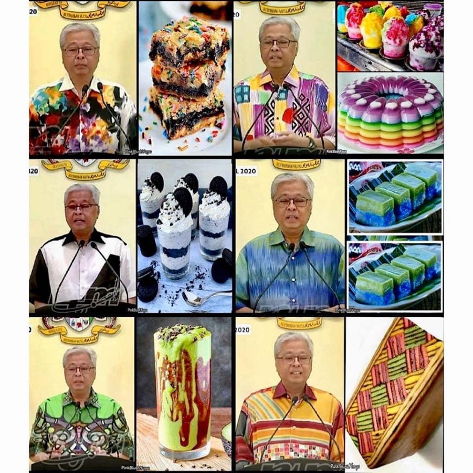 Datuk Seri Ismail Sabri Yaakobu00e2u20acu2122s shirt designs have become a hit with internet users and, u00e2u20acu02dcinspiringu00e2u20acu2122 them to post a creative picture compilation of his colourful shirts being compared with a wide array of local food and drinks. u00e2u20acu2022 Picture via Twit