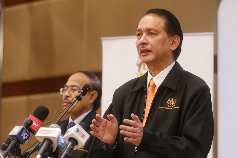 Health director-general Datuk Dr Noor Hisham Abdullah giving a press conference on Covid-19 in MOH, Putrajaya, May 12, 2020. u00e2u20acu201d Picture by Choo Choy May
