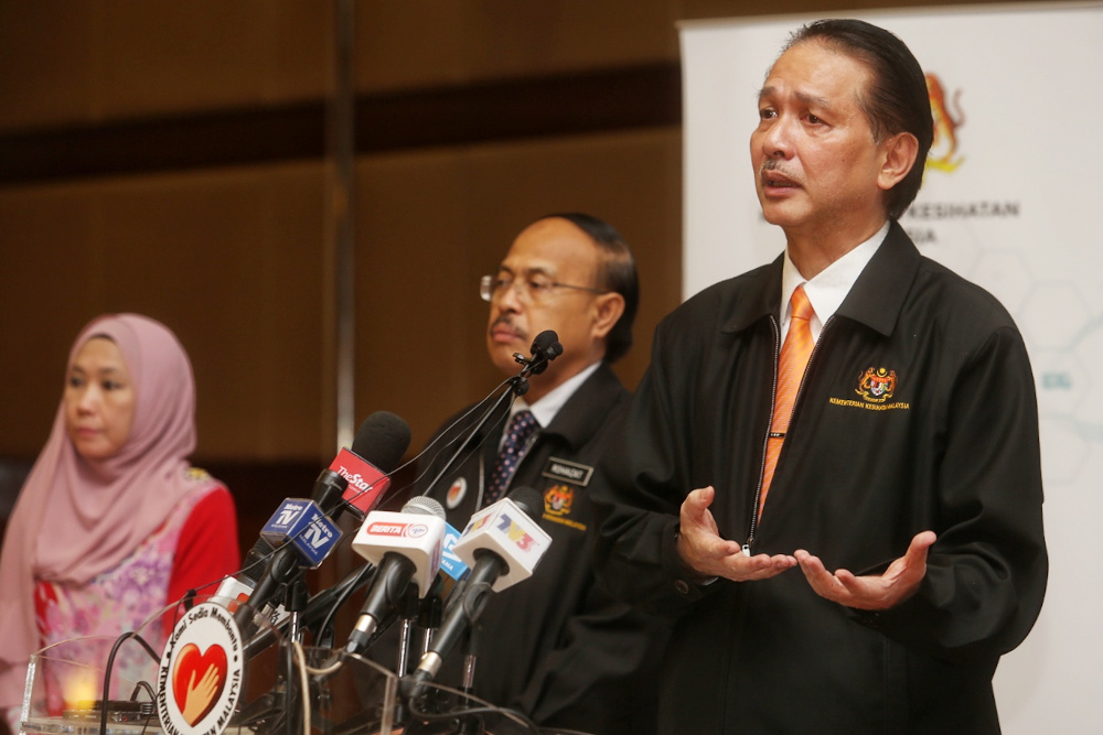 Health director-general Datuk Dr Noor Hisham Abdullah giving a press conference on Covid-19 in MOH, Putrajaya, May 12, 2020. u00e2u20acu201d Picture by Choo Choy May