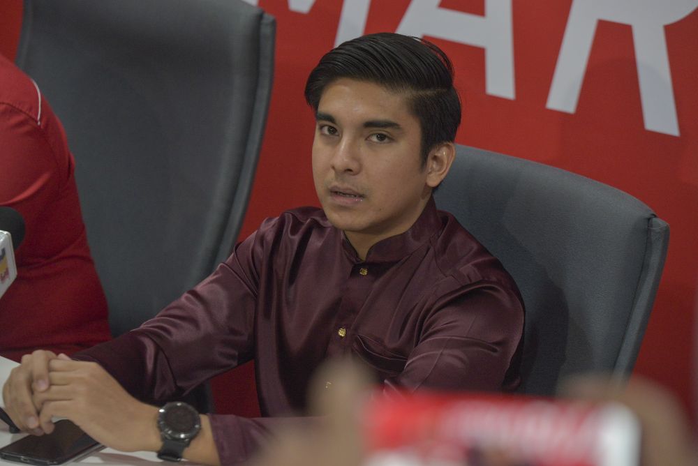 Armada chief Syed Saddiq Syed Abdul Rahman speaks to reporters during a press conference at Yayasan Sedar in Putrajaya May 31, 2020. u00e2u20acu201d Picture by Shafwan Zaidonnn