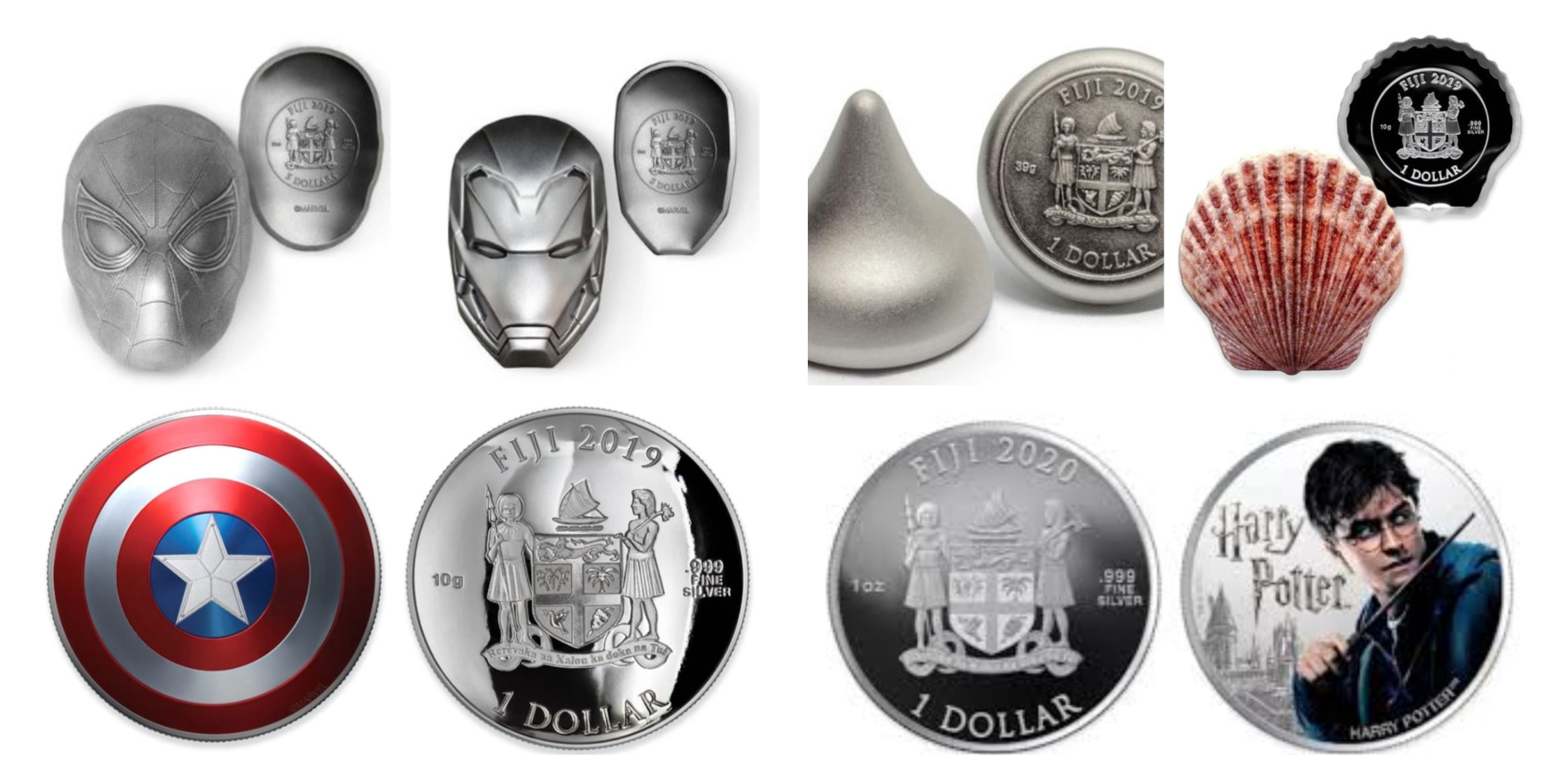 早前，斐济也曾经推出了多种造型独特的纪念币。-图片摘自网络-