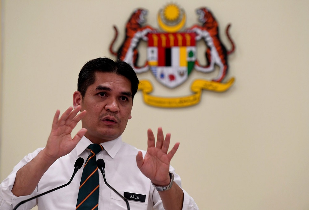 Education Minister Mohd Radzi Md Jidin speaks during a press conference in Putrajaya June 10, 2020. u00e2u20acu201d Bernama pic