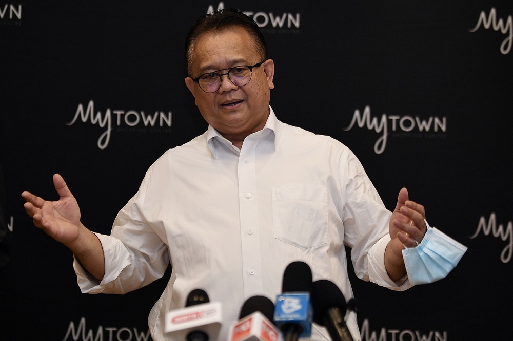 Domestic Trade and Consumer Affairs Minister Datuk Alexander Nanta Linggi during a press conference in Kuala Lumpur June 10, 2020. u00e2u20acu201d Bernama pic