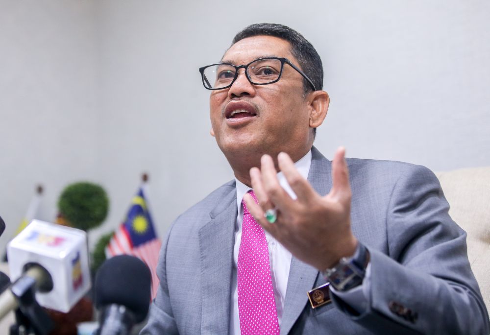 Perak Mentri Besar Datuk Seri Ahmad Faizal Azumu speaks to the press at the State Agricultural Development Corporation of Perak in Ipoh June 30, 2020. u00e2u20acu201d Picture by Farhan Najibnn