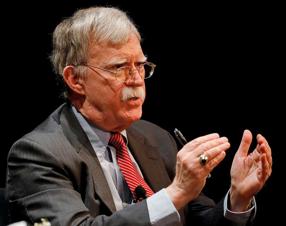 Former US national security advisor John Bolton speaks during a lecture at Duke University in Durham, North Carolina February 17, 2020. u00e2u20acu201d Reuters pic