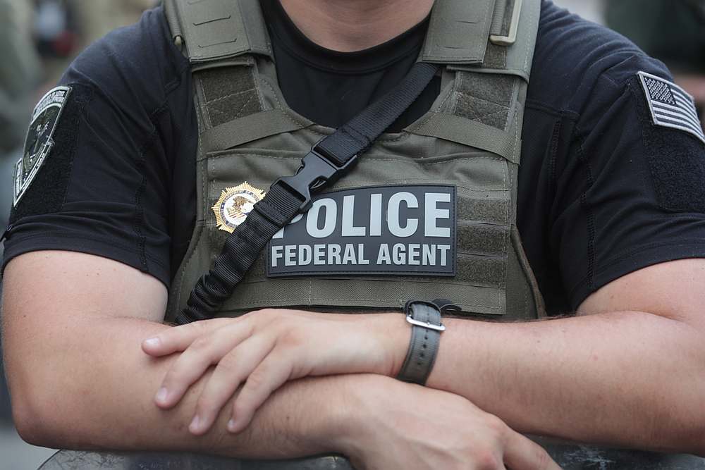 A law enforcement officer leans on a shield during a protest against the death in Minneapolis police custody of George Floyd, near the White House in Washington June 3, 2020. u00e2u20acu201d Reuters pic