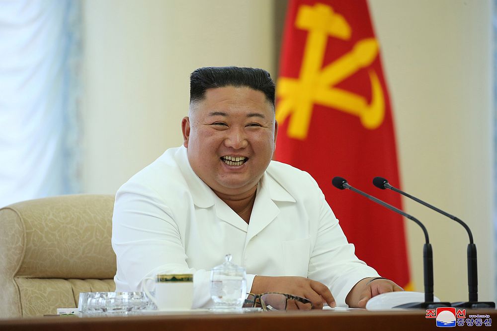 North Korean leader Kim Jong-un during the Political Bureau meeting of the 7th Central Committee of the Workers' Party of Korea (WPK) in this image released June 7, 2020. u00e2u20acu201d KCNA pic via Reuters