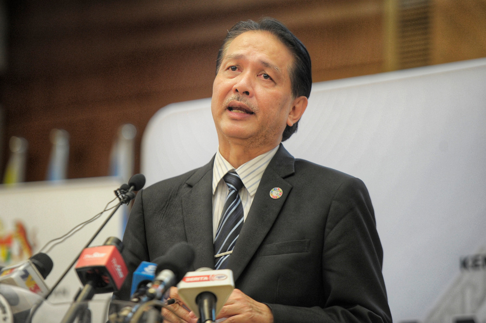 Health director-general Datuk Dr Noor Hisham Abdullah speaks during a press conference on Covid-19 in Putrajaya June 17, 2020. u00e2u20acu201d Picture by Shafwan Zaidonn