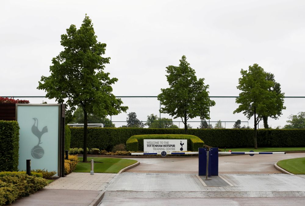 A general view of the entrance to the Tottenham Hotspur training ground in Enfield April 28, 2020. u00e2u20acu201d Reuters pic