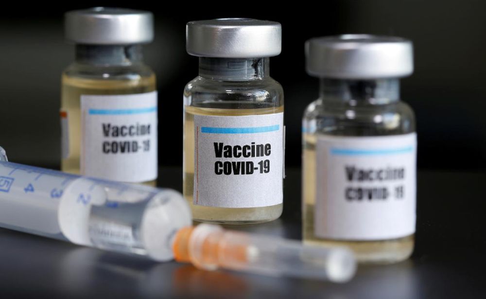 Small bottles labelled with a u00e2u20acu02dcVaccine COVID-19u00e2u20acu2122 sticker and a medical syringe are seen in this illustration taken April 10, 2020. u00e2u20acu201d Reuters pic