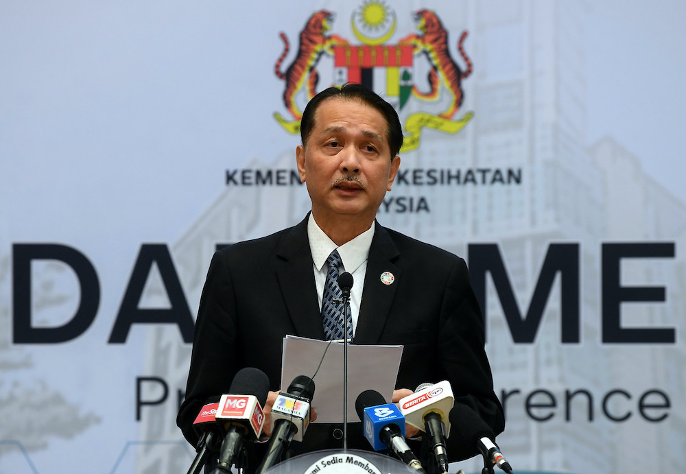 Health director-general Datuk Dr Noor Hisham Abdullah speaking at a daily press conference on the spread of the Covid-19 epidemic at the Ministry of Health in Putrajaya July 16, 2020. u00e2u20acu201d Bernama pic 
