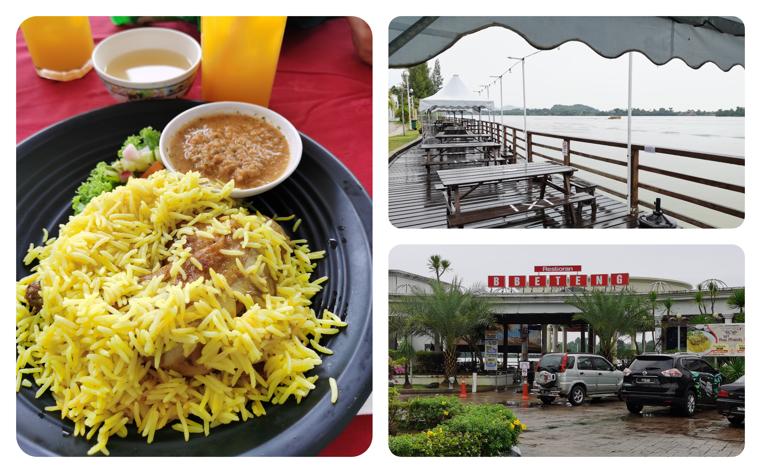 在Bbeteng餐馆不仅有超级美味的Nasi Mandy，沿河的美景也让人赏心悦目。-庄礼文摄-