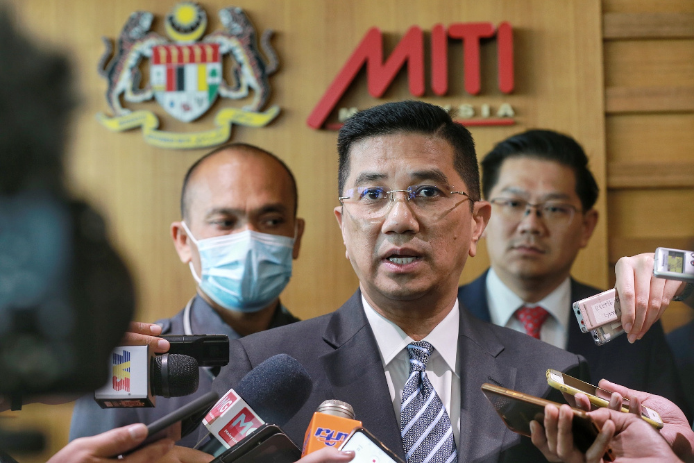 Senior Minister cum Miti Minister Datuk Seri Mohamed Azmin Ali attends the ISO 37001:2016: Anti-Bribery Management System certificate presentation ceremony at the Menara Miti July 8, 2020. u00e2u20acu201d Picture by Ahmad Zamzahuri