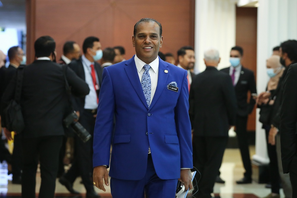 Human Resources Minister Datuk M. Saravanan is pictured at Parliament in Kuala Lumpur July 23, 2020. u00e2u20acu201d Picture by Yusof Mat Isa