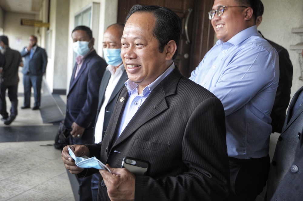 Datuk Seri Ahmad Maslan is pictured at the Kuala Lumpur High Court July 24, 2020. u00e2u20acu201d Picture by Shafwan Zaidonnn