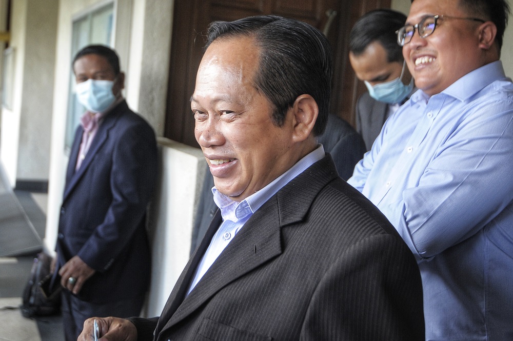 Datuk Seri Ahmad Maslan is pictured at the Kuala Lumpur High Court July 24, 2020. u00e2u20acu201d Picture by Shafwan Zaidonnn