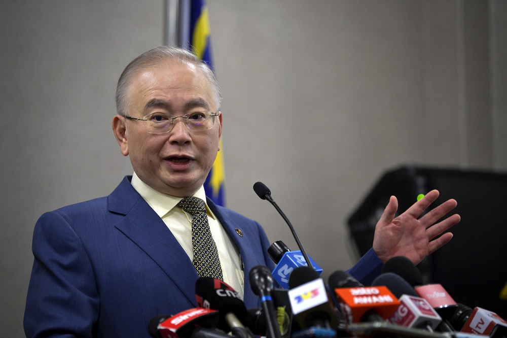 Transport Minister Datuk Seri Wee Ka Siong speaks during a press conference at the Parliament Lobby in Kuala Lumpur July 15, 2020. u00e2u20acu201d Bernama pic