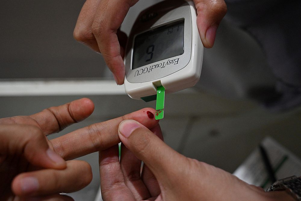 The authors of a new report urged hospitals to test all Covid-19 patients for glucose levels, as opposed to only those known to have diabetes. u00e2u20acu201d AFP pic