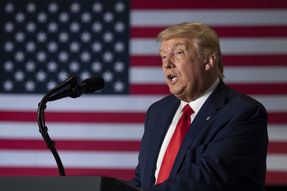 US President Donald Trump speaks on the 'Rebuilding of Americas Infrastructure: Faster, Better, Stronger' in Atlanta, Georgia July 15, 2020. u00e2u20acu201d AFP pic