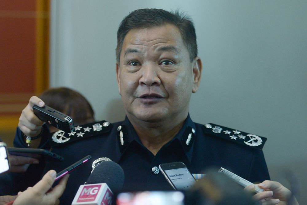 Inspector-General of Police Tan Sri Abdul Hamid Bador addresses members of the press at the Putrajaya International Convention Centre July 7, 2020. u00e2u20acu201d Picture by Miera Zulyana