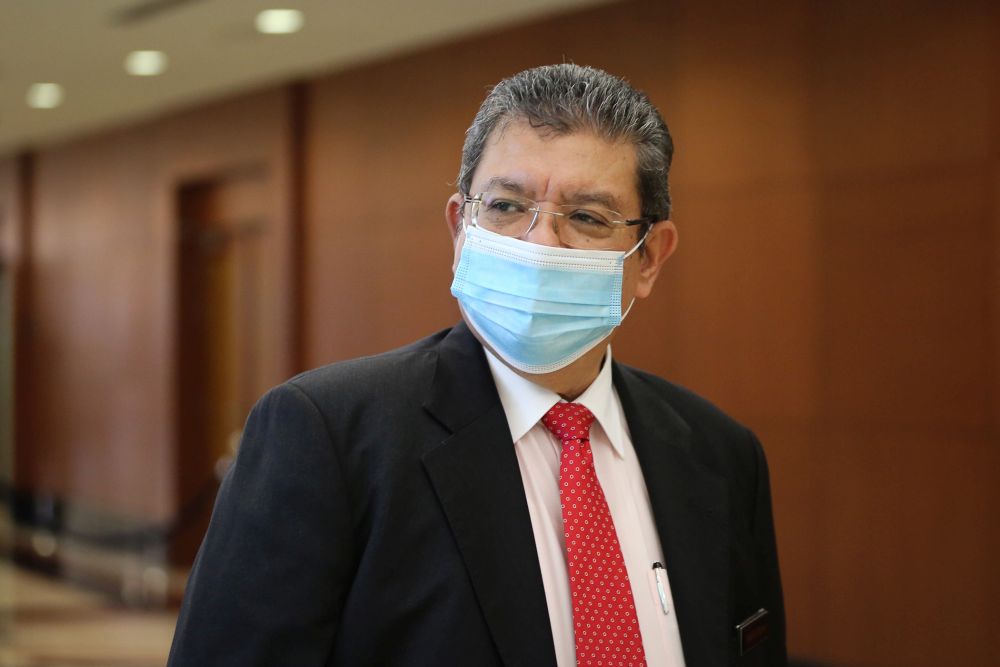 Communications and Multimedia Minister Datuk Saifuddin Abdullah is pictured at Parliament in Kuala Lumpur July 14, 2020. u00e2u20acu201d Picture by Yusof Mat Isann