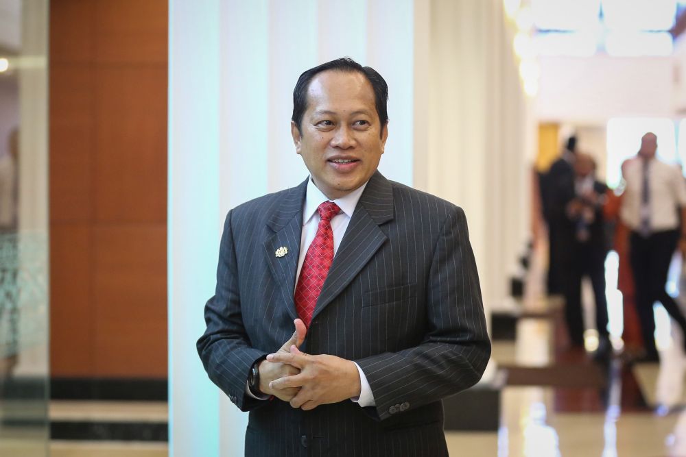 Pontian MP Datuk Seri Ahmad Maslan is pictured at Parliament in Kuala Lumpur July 14, 2020. u00e2u20acu201d Picture by Yusof Mat Isa