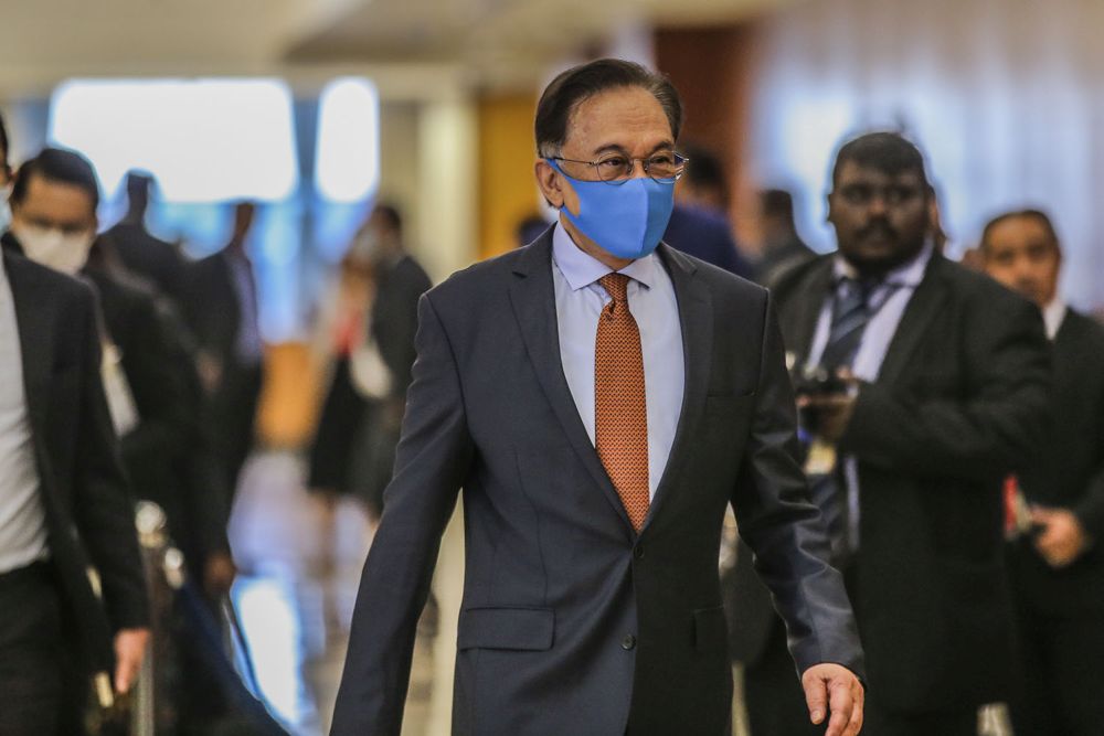 Opposition leader Datuk Seri Anwar Ibrahim is pictured at Parliament in Kuala Lumpur July 16, 2020. u00e2u20acu201d Picture by Hari Anggara