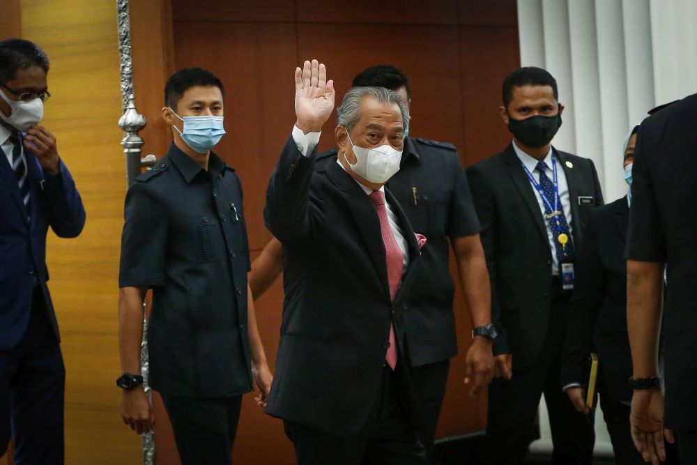 Prime Minister Tan Sri Muhyiddin Yassin is pictured at Parliament in Kuala Lumpur July 20, 2020. u00e2u20acu201d Picture by Yusof Mat Isa