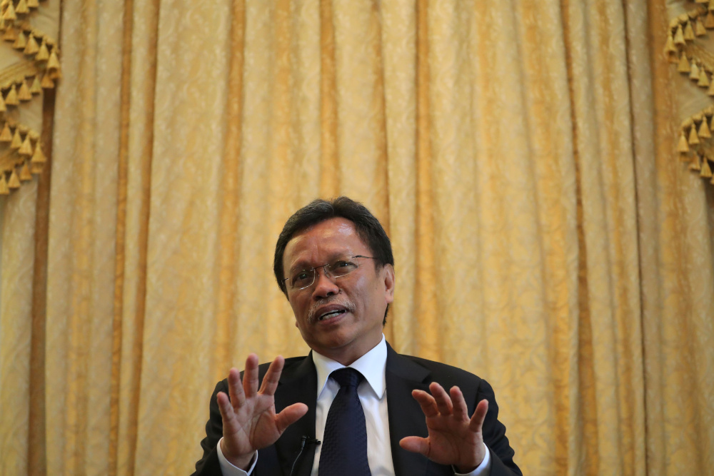 Datuk Seri Mohd Shafie Apdal speaks during a joint interview in Kuala Lumpur, Malaysia July 14, 2020. u00e2u20acu201d Reuters pic 