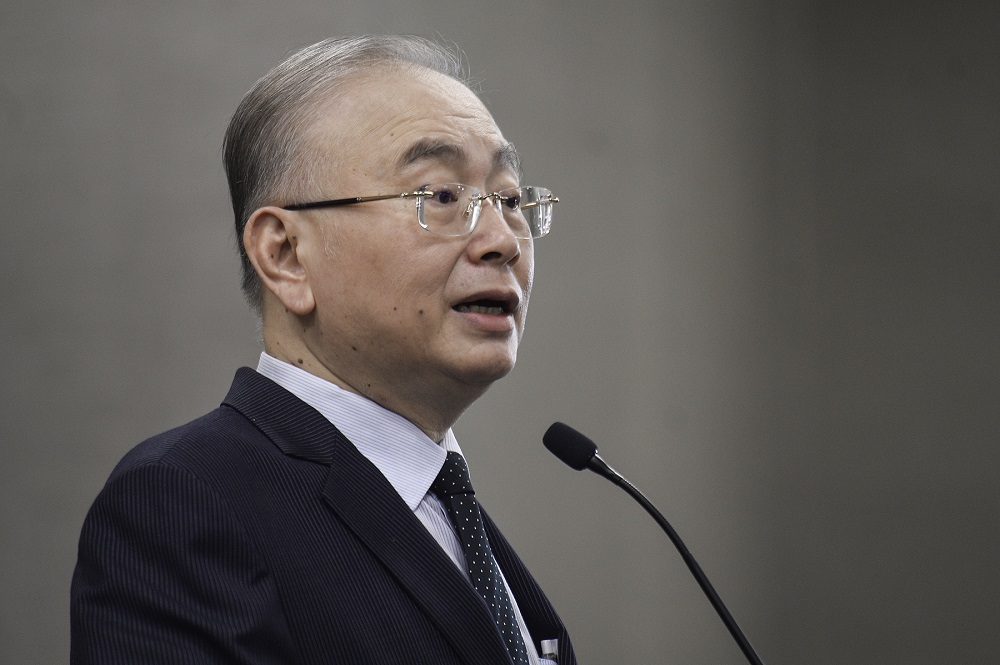 Transport Minister Wee Ka Siong speaks during a press conference at Parliament in Kuala Lumpur July 21, 2020. u00e2u20acu2022 Picture by Miera Zulyana