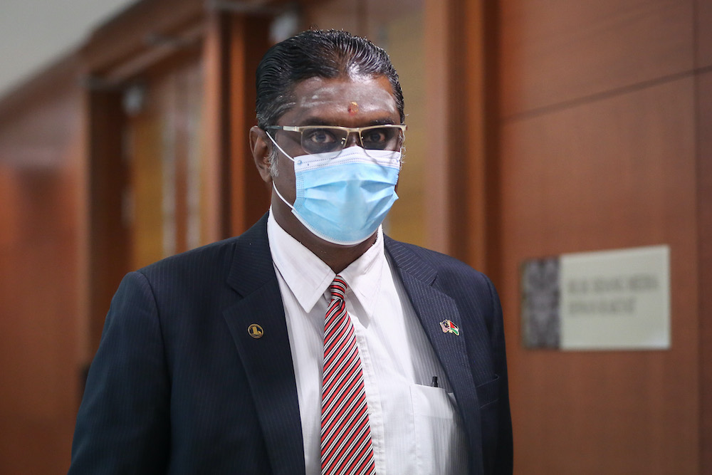 Jelutong MP RSN Rayer is pictured at Parliament in Kuala Lumpur August 3, 2020. u00e2u20acu201d Picture by Yusof Mat Isa