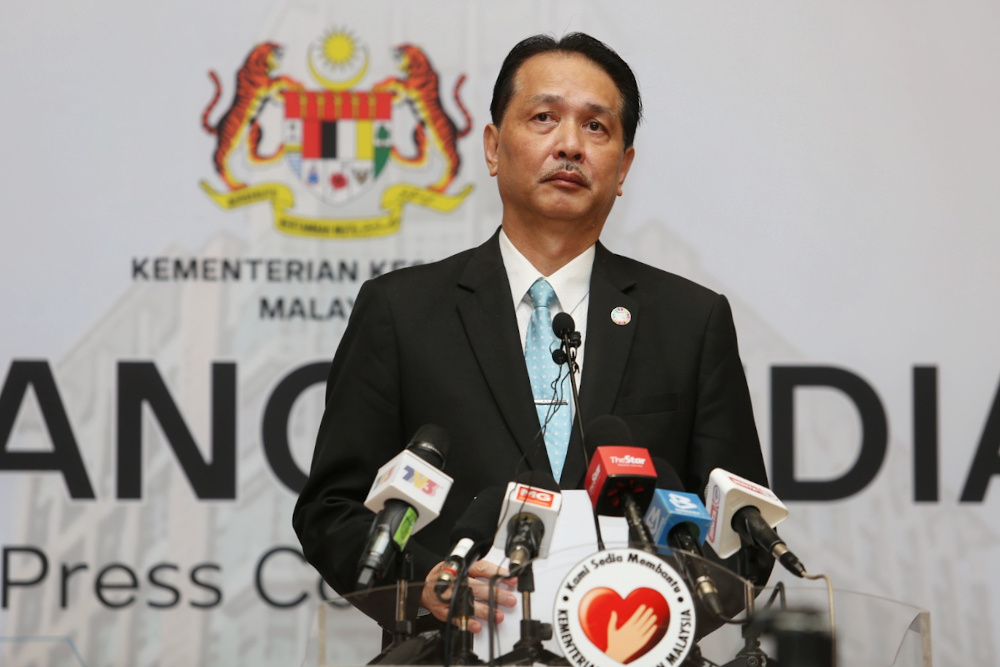 Health director-general Datuk Dr Noor Hisham Abdullah speaks at a press conference on Covid-19 in Putrajaya August 3, 2020. u00e2u20acu201d Picture by Choo Choy May