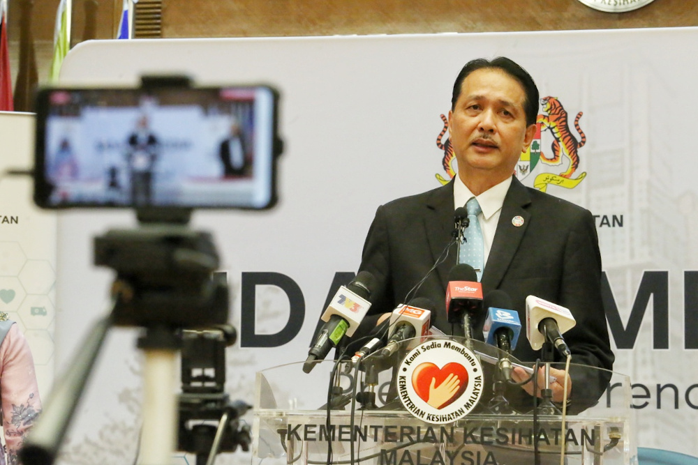 Health director-general Datuk Dr Noor Hisham Abdullah speaks at a press conference on Covid-19 in Putrajaya August 3, 2020. u00e2u20acu201d Picture by Choo Choy May