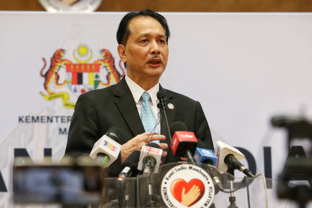 Health director-general Datuk Dr Noor Hisham Abdullah speaks at a press conference on Covid-19 in Putrajaya August 3, 2020. u00e2u20acu201d Picture by Choo Choy May