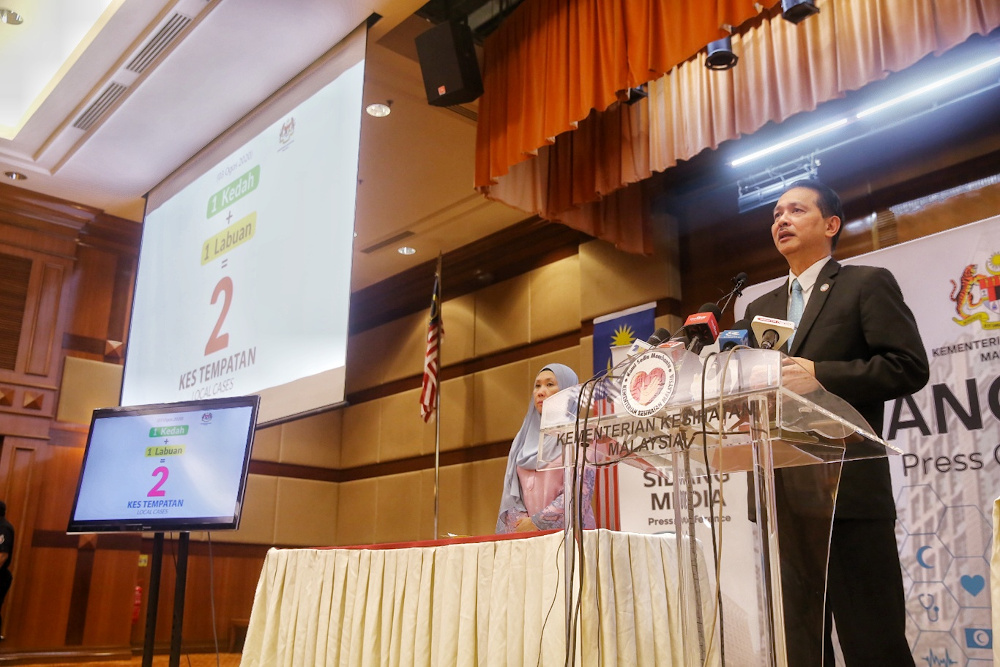 Health director-general Datuk Dr Noor Hisham Abdullah speaks at a press conference on Covid-19 in Putrajaya August 3, 2020. u00e2u20acu201d Picture by Choo Choy May