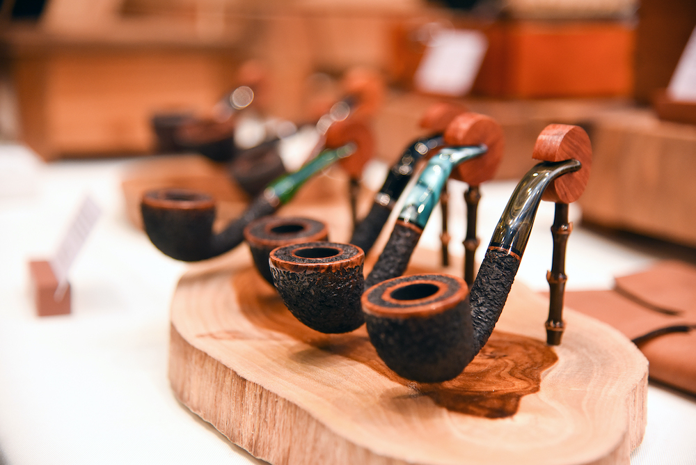 Each pipe was carefully designed and carved from briar wood by Johnsson Ooi. u00e2u20acu201d Steven Ooi KE